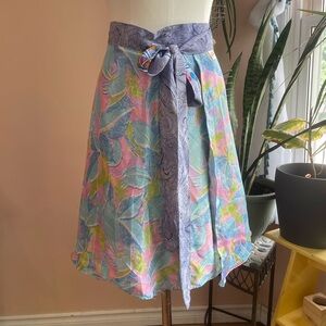 Lovely Vintage Reversible Colourful Wrap Skirt